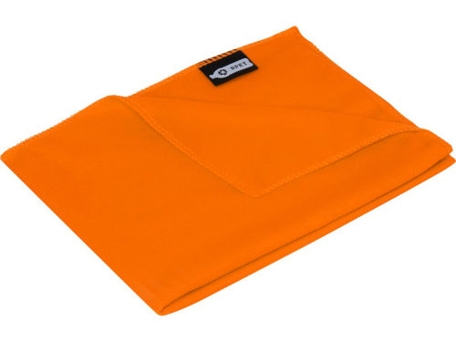 Спортивное охлаждающее полотенце Raquel из переработанного ПЭТ в мешочке, оранжевый