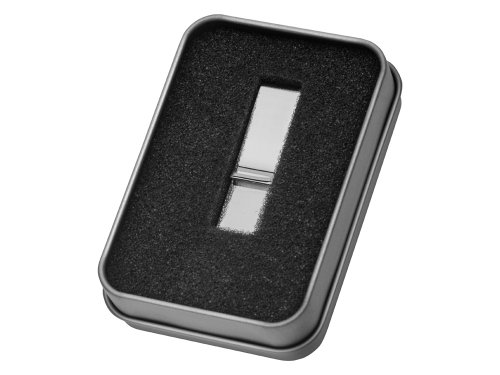 Коробка для флеш-карт с мини чипом Этан, серебристый