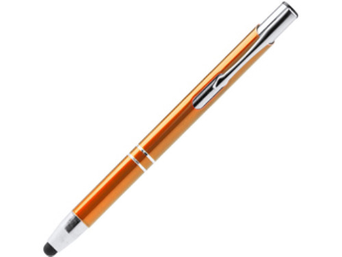 Ручка-стилус металлическая шариковая KRUGER, апельсин