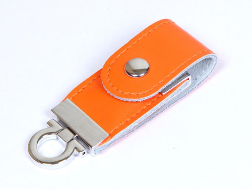 USB-флешка на 64 ГБ в виде брелка, оранжевый