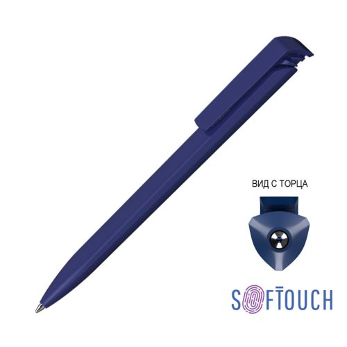 Ручка шариковая TRIAS SOFTTOUCH, темно-синий