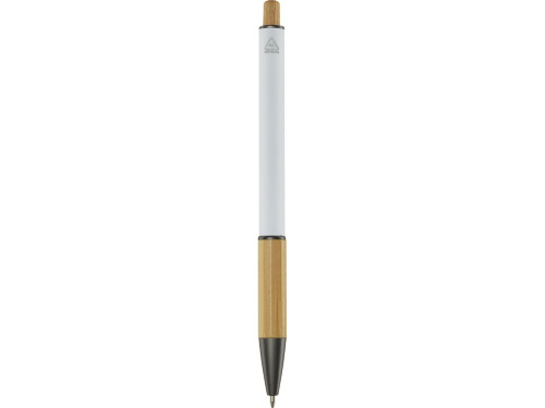 Darius шариковая ручка из переработанного алюминия, синие чернила - Белый