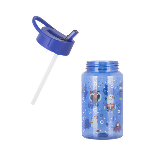 Набор с детским принтом (ланч-бокс, бутылка 0,45 л), синий