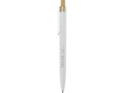 Nooshin шариковая ручка из переработанного алюминия, черные чернила - Белый