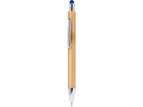 Ручка шариковая PAMPA с цветным стилусом, натуральный/желтый