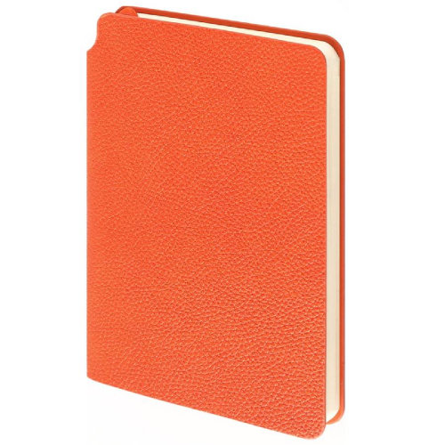 Ежедневник недатированный SALLY, A6, оранжевый, кремовый блок (оранжевый)