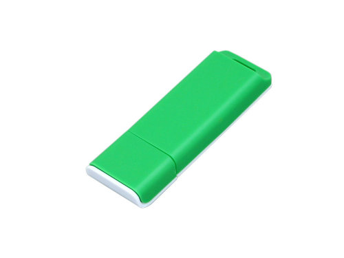 Флешка 3.0 прямоугольной формы, оригинальный дизайн, двухцветный корпус, 64 Гб, зеленый/белый