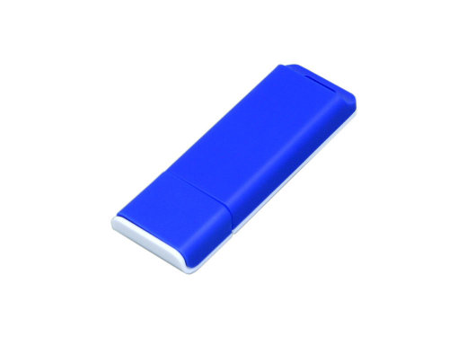Флешка 3.0 прямоугольной формы, оригинальный дизайн, двухцветный корпус, 64 Гб, синий/белый