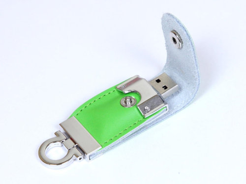 USB-флешка на 64 ГБ в виде брелка, зеленый