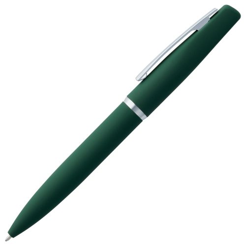 Ручка шариковая Bolt Soft Touch, зеленая