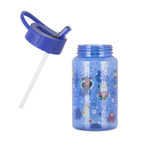 Набор с детским принтом (ланч-бокс, бутылка 0,45 л), синий