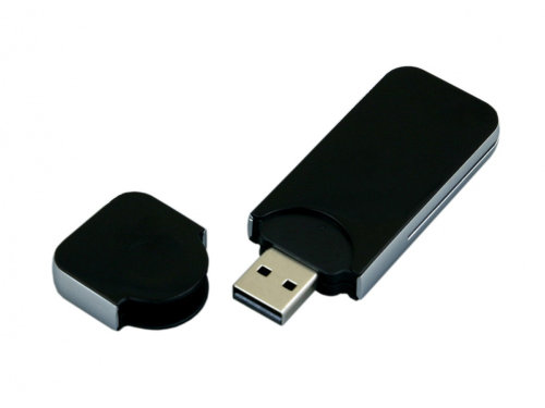 USB-флешка на 32 Гб в стиле I-phone, прямоугольнй формы, черный