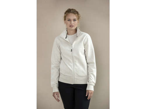 Galena унисекс-свитер с полноразмерной молнией из переработанных материалов Aware™  - Белый