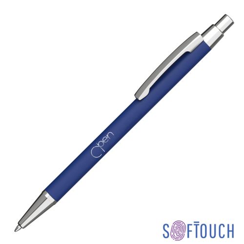 Ручка шариковая "Ray", покрытие soft touch, синий