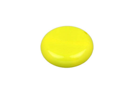 Флешка промо круглой формы, 8 Гб, желтый