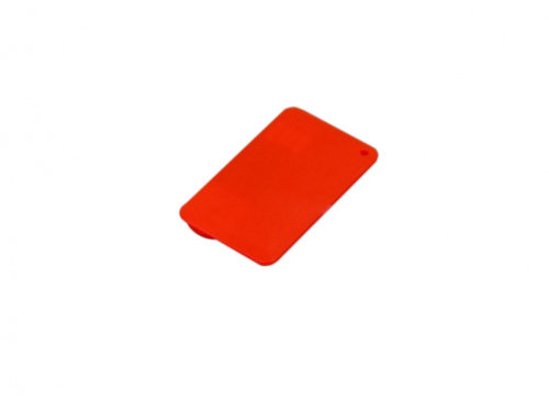 USB-флешка на 64 ГБ в виде пластиковой карточки, красный