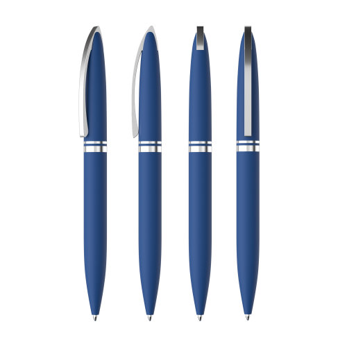 Ручка шариковая "Rocket", покрытие soft touch, темно-синий