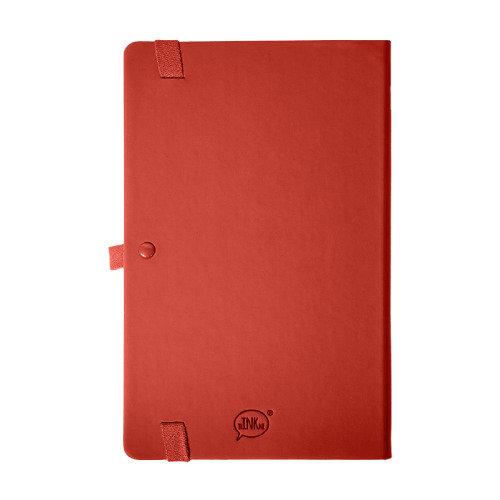Бизнес-блокнот GLORI, A5, красный, твердая обложка, в линейку (красный)