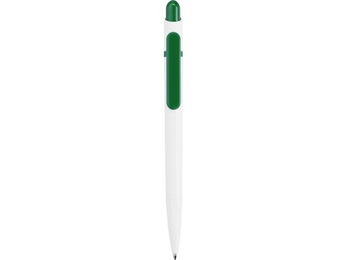 Ручка шариковая Этюд, белый/зеленый
