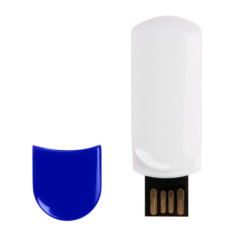 USB flash-карта "Alma" (8Гб) (белый, синий)