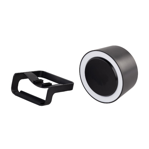 Bluetooth колонка-подставка "Smart Loud" с беспроводным (10W) зарядным устройством, лампой и подсветкой логотипа, черный