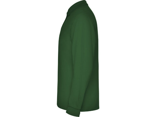 Рубашка поло Estrella мужская с длинным рукавом, бутылочный зеленый