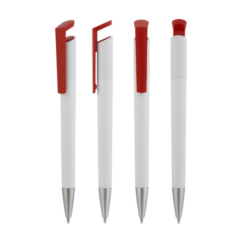 Ручка шариковая "Chuck", белый с красным