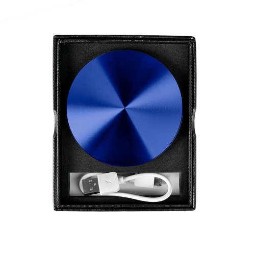 Универсальный аккумулятор "UFO" (6000mAh) в подарочной коробке,синий, 8,6х1,5 см,металл (синий)