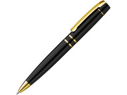 Ручка шариковая металлическая VIP GO, черный/золотистый
