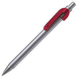 Ручка шариковая SNAKE (красный, серебристый)