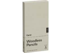 K'arst, набор из 5 графитовых карандашей 2B без дерева, серый