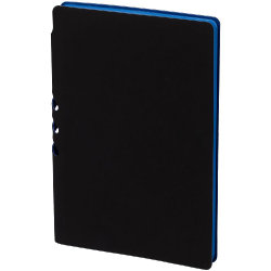 Ежедневник Flexpen Soft Touch, недатированный, черный с синим