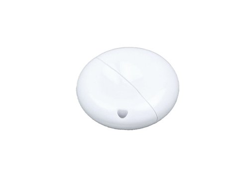 Флешка промо круглой формы, 64 Гб, белый