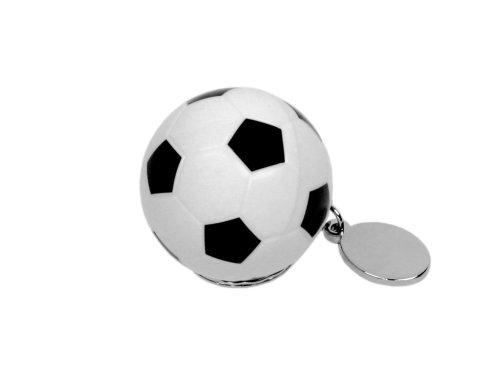 Флешка в виде футбольного мяча, 64 Гб, белый/черный