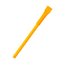 Ручка картонная Greta с колпачком, оранжевая