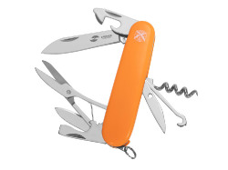 Нож перочинный Stinger, 90 мм, 13 функций, материал рукояти: АБС-пластик (оранжевый)