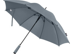 Зонт трость 23 Niel из переработанного ПЭТ-пластика, полуавтомат - Серый