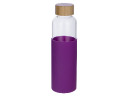 Бутылка для воды стеклянная Refine, в чехле, 550 мл, фиолетовый