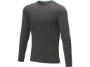 Ponoka мужская футболка из органического хлопка, длинный рукав, storm grey