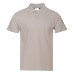 Рубашка поло мужская STAN хлопок/полиэстер 185, 04, светло-серый