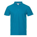 Рубашка поло мужская STAN хлопок/полиэстер 185, 104, лазурный