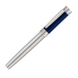 Ручка роллер Zoom Azur, серебристый с синим
