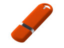 USB-флешка на 128 ГБ 3.0 USB, с покрытием soft-touch, оранжевый