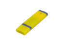 USB-флешка промо на 64 Гб прямоугольной классической формы, желтый
