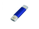 USB-флешка на 32 Гб.c дополнительным разъемом Micro USB, синий