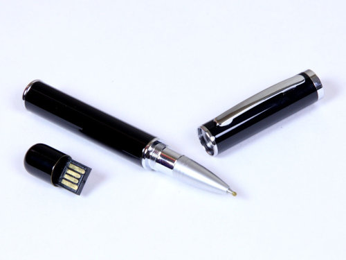 USB-флешка на 32 Гб в виде ручки с мини чипом, черный