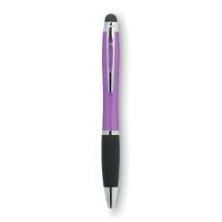 Шариковая ручка с подсветкой (фуксия)