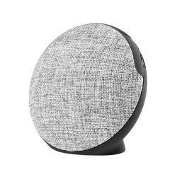 Bluetooth колонка FABRIC BASS круглая (черный, серый)