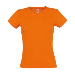 Футболка женская MISS, оранжевый, S, 100% хлопок, 150 г/м2 (оранжевый)