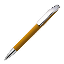 Ручка шариковая VIEW, покрытие soft touch (охра)